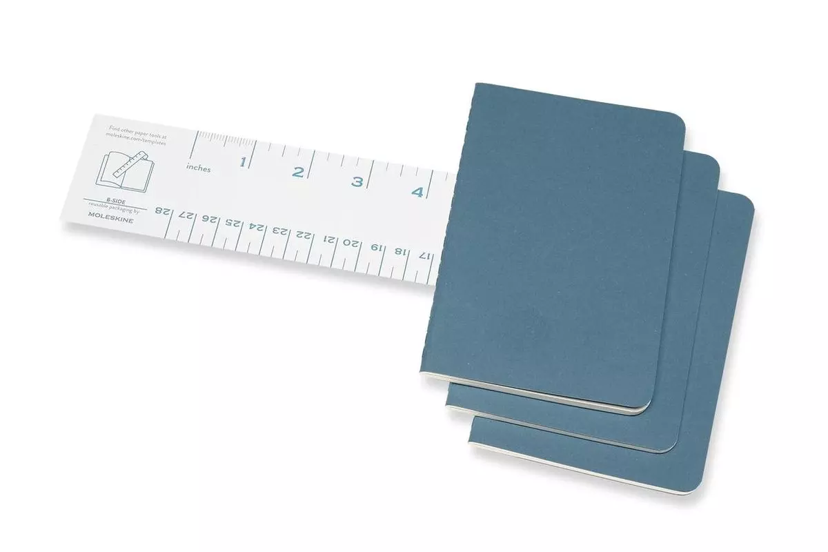 Een Moleskine Cahier Plain Notebook Pocket Reef Blue koop je bij Moleskine.nl